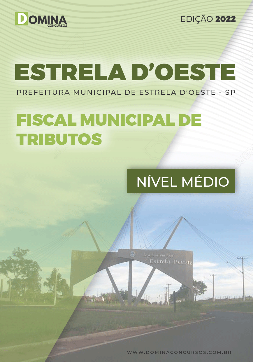 Apostila Pref Estrela D’Oeste SP 2022 Fiscal Municipal de Tributos