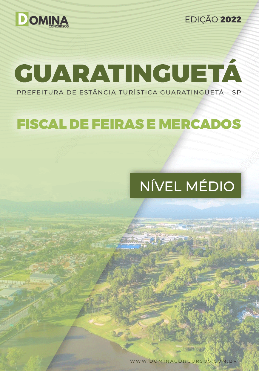 Apostila Pref Guaratinguetá SP 2022 Fiscal Feira Mercado