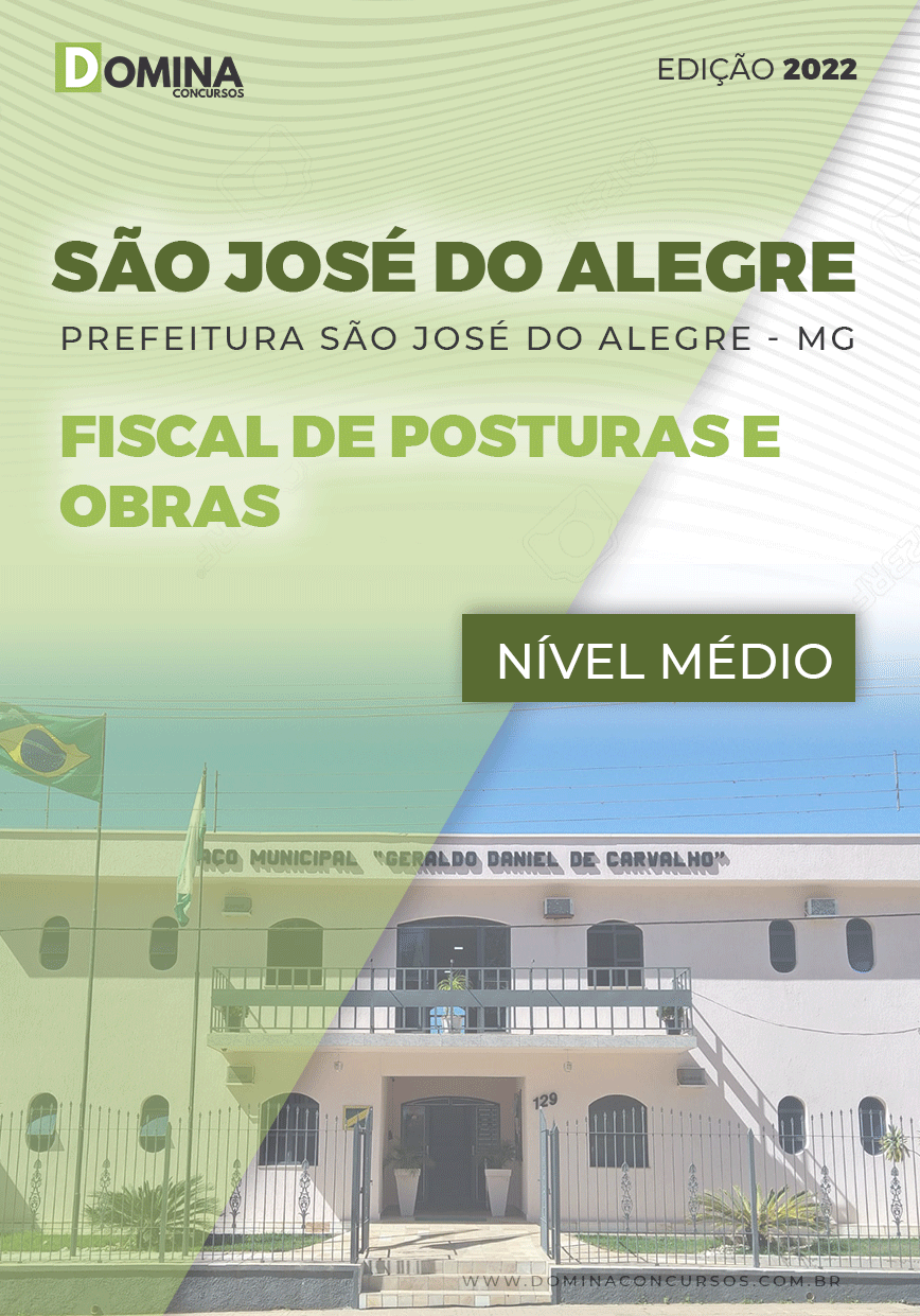 Apostila Pref São José Alegre MG 2022 Fiscal Obras Posturas