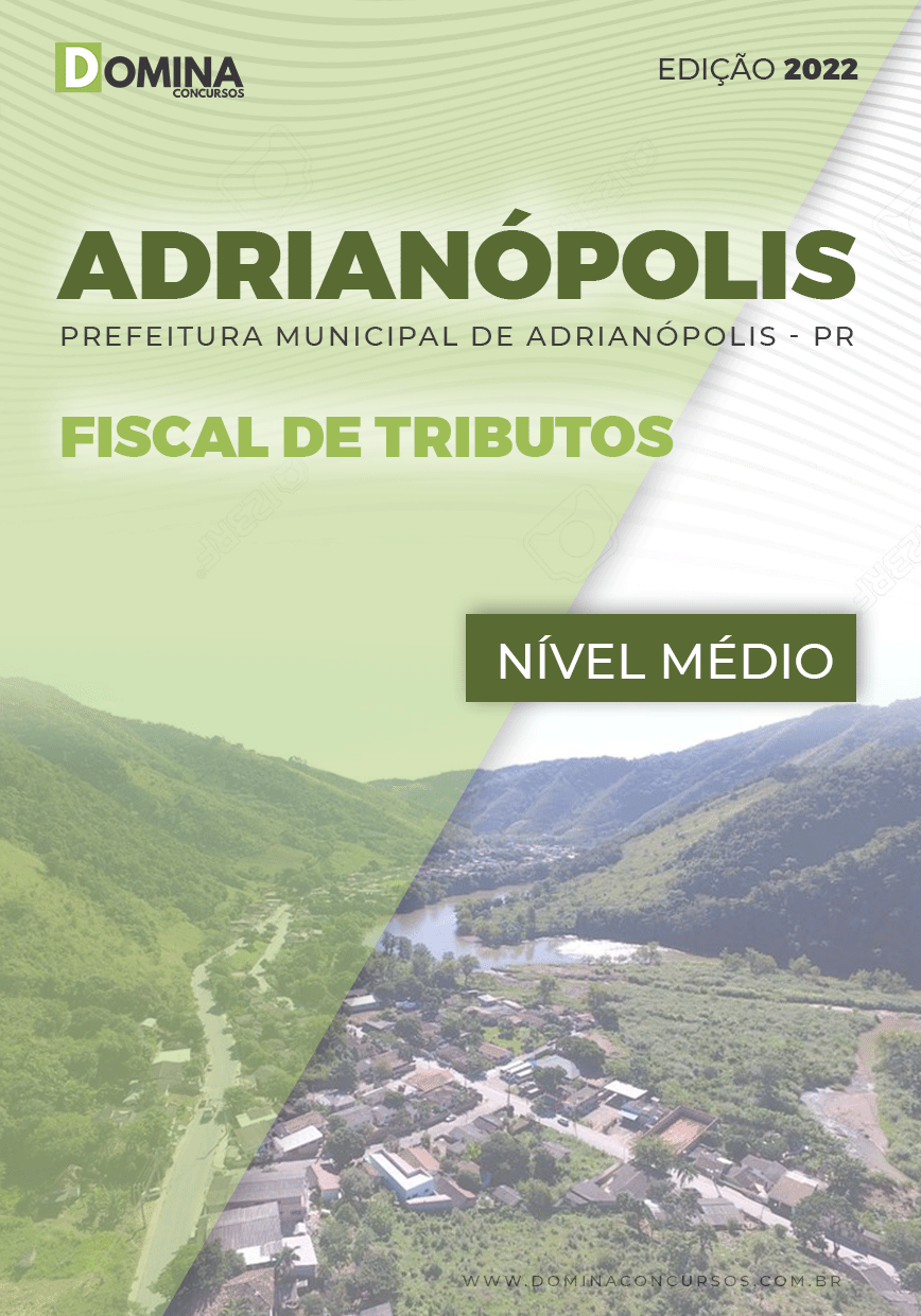 Apostila Pref Adrianópolis PR 2022 Fiscal Tributos