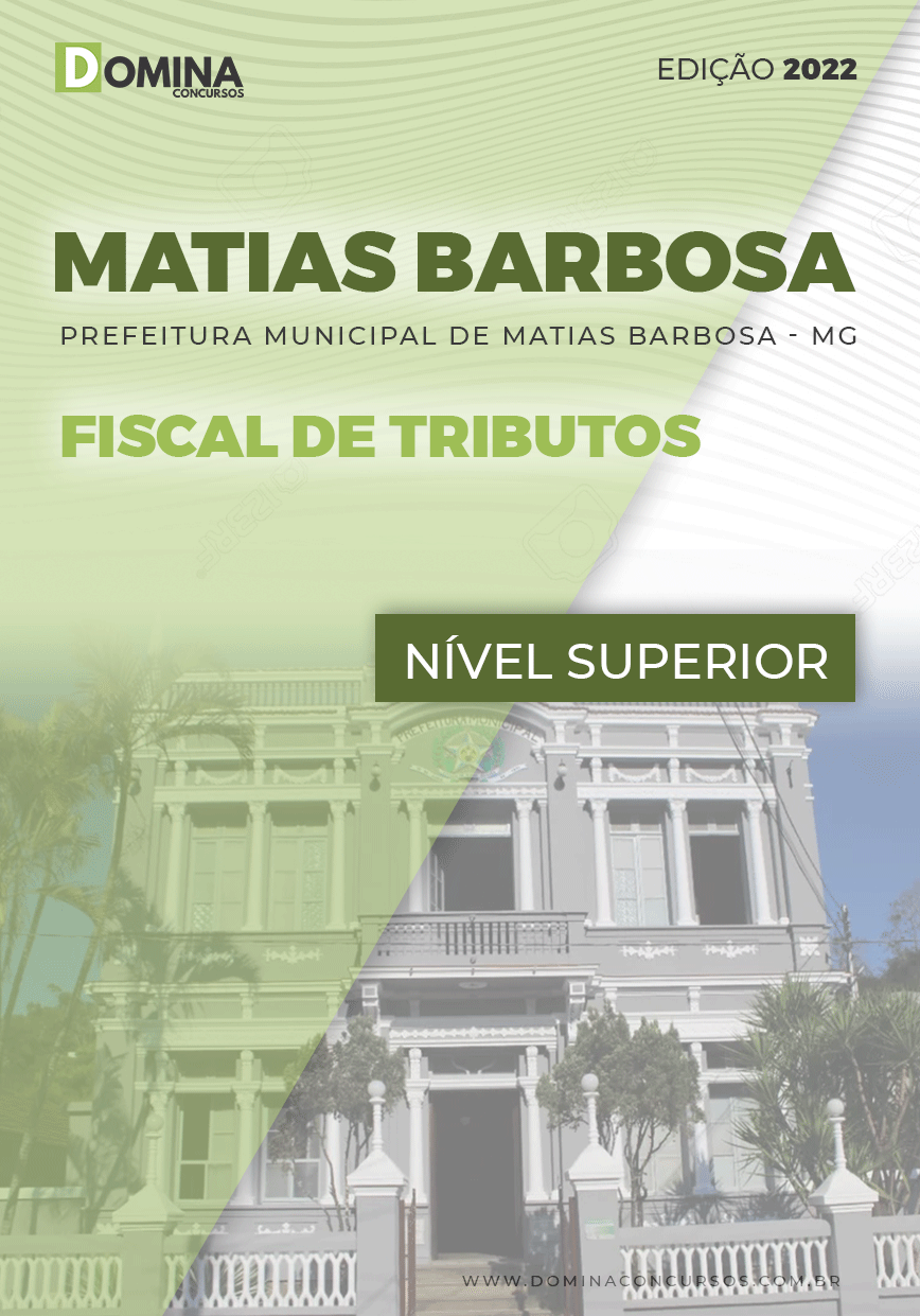 Apostila Pref Matias Barbosa MG 2022 Fiscal Tributos
