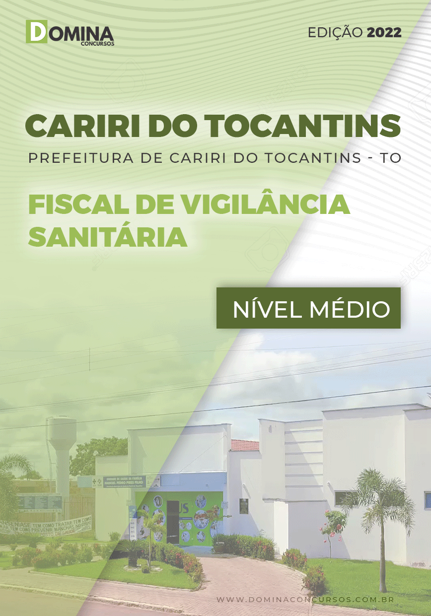 Apostila Pref Cariri Tocantins TO 2022 Fiscal de Vigilância Sanitária