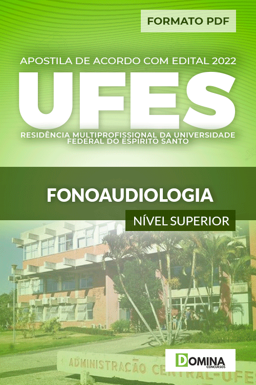 Apostila Concurso Residência UFES 2022 Fonoaudiologia