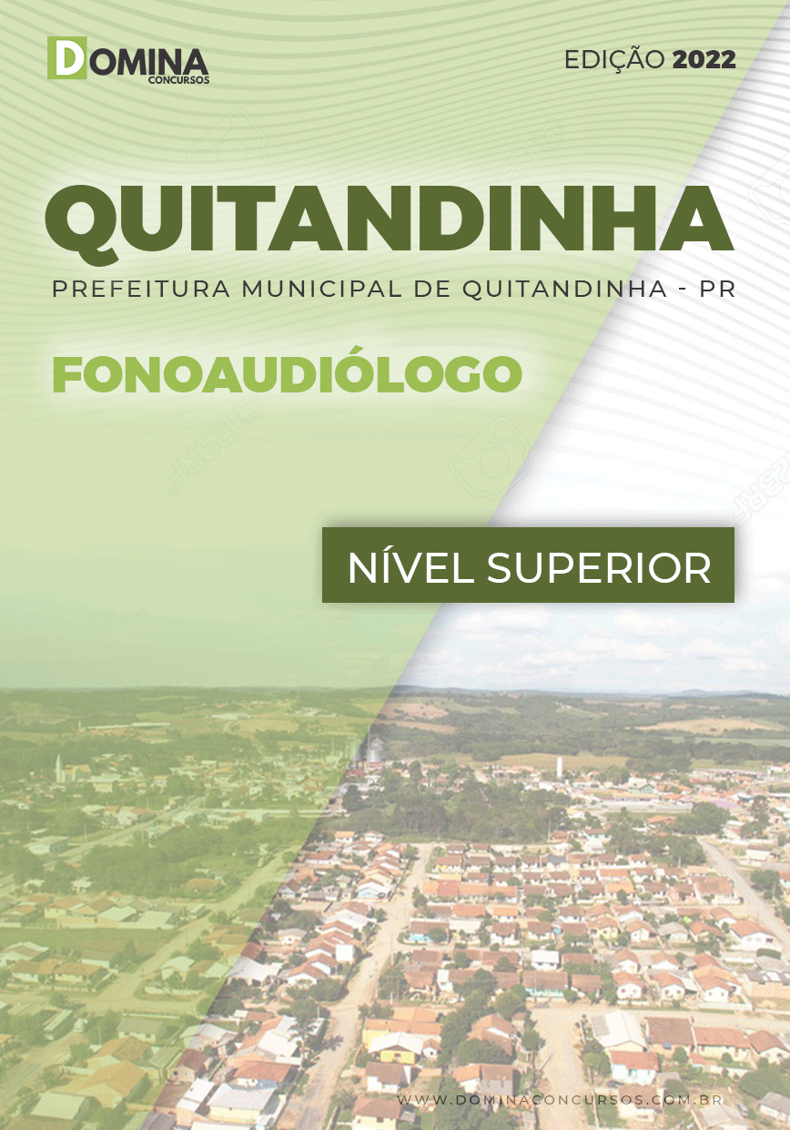 Apostila Concurso Pref Quitandinha PR 2022 Fonoaudiólogo
