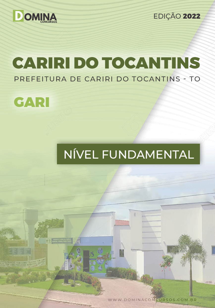 Apostila Digital Concurso Pref Cariri Tocantins TO 2022 Gari