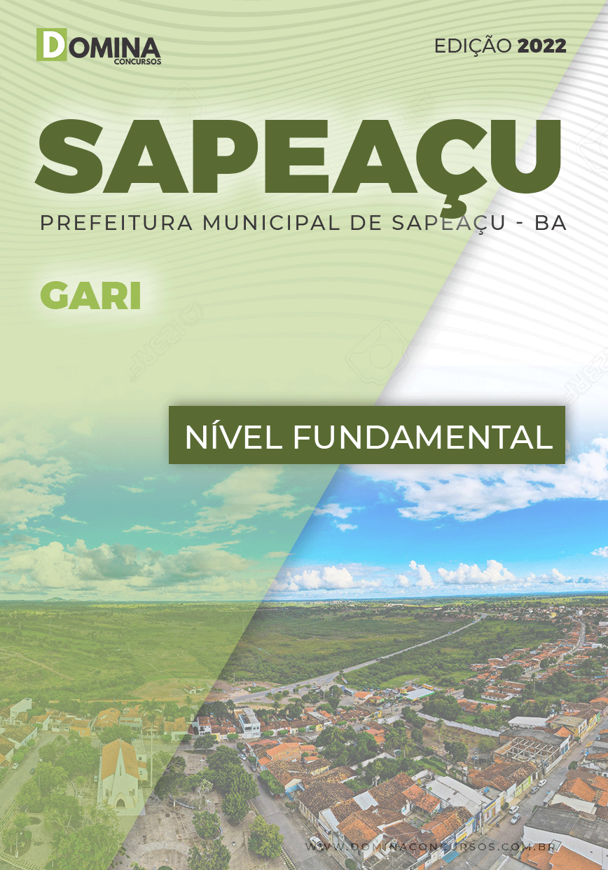 Apostila Digital Concurso Pref Sapeaçu BA 2022 Gari