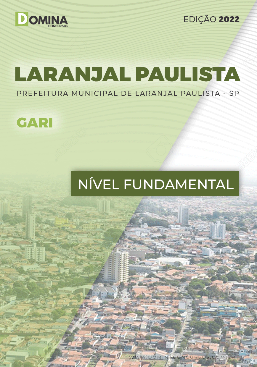 Apostila Concurso Pref Laranjal Paulista SP 2022 Gari