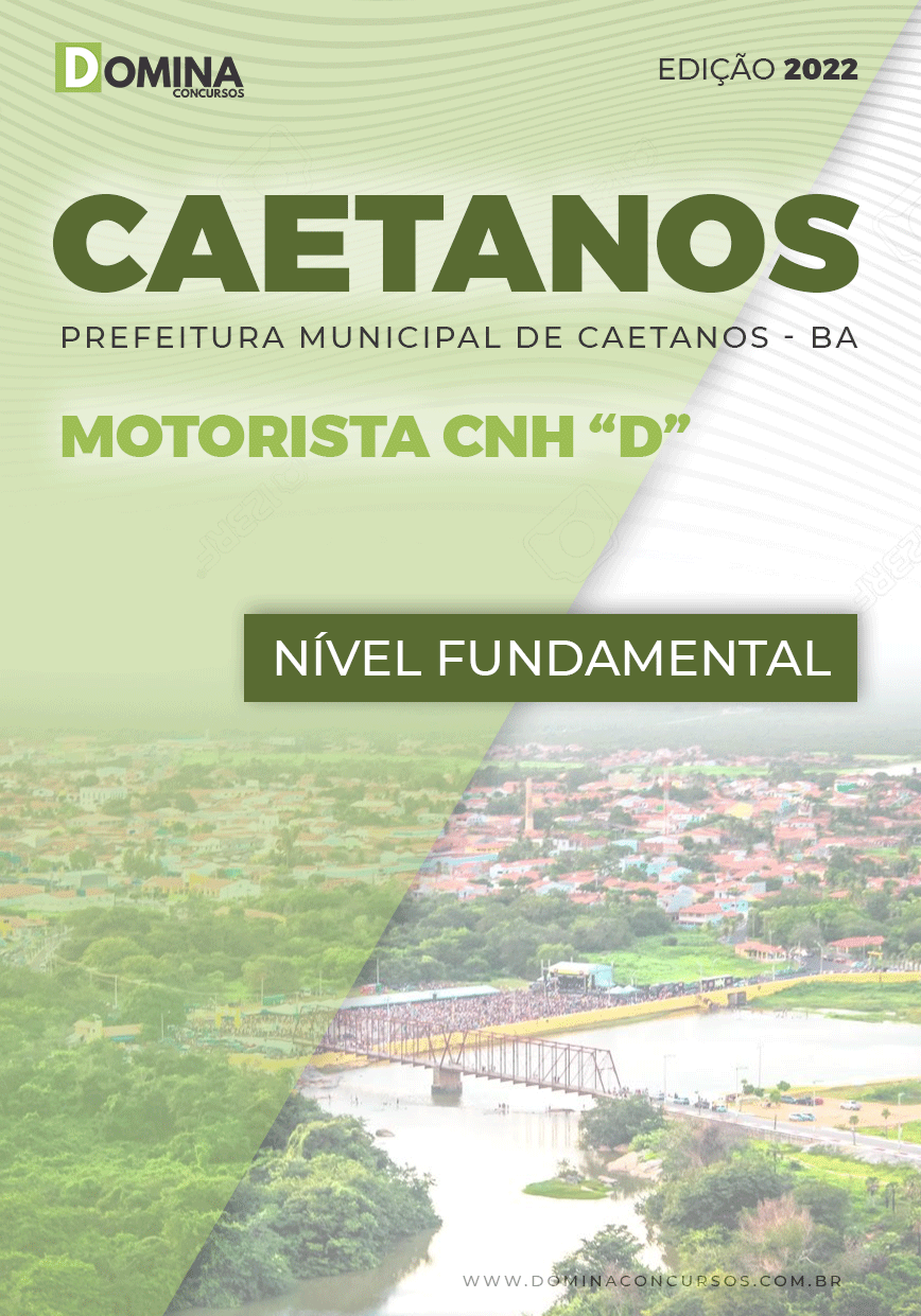 Apostila Concurso Pref Caetanos BA 2022 Motorista CNH D