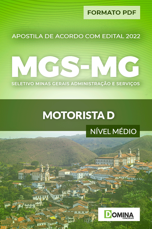 Apostila Processo Seletivo MGS MG 2022 Motorista D