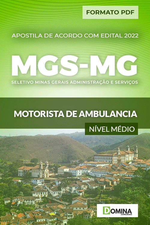 Apostila Seletivo MGS MG 2022 Motorista de Ambulância