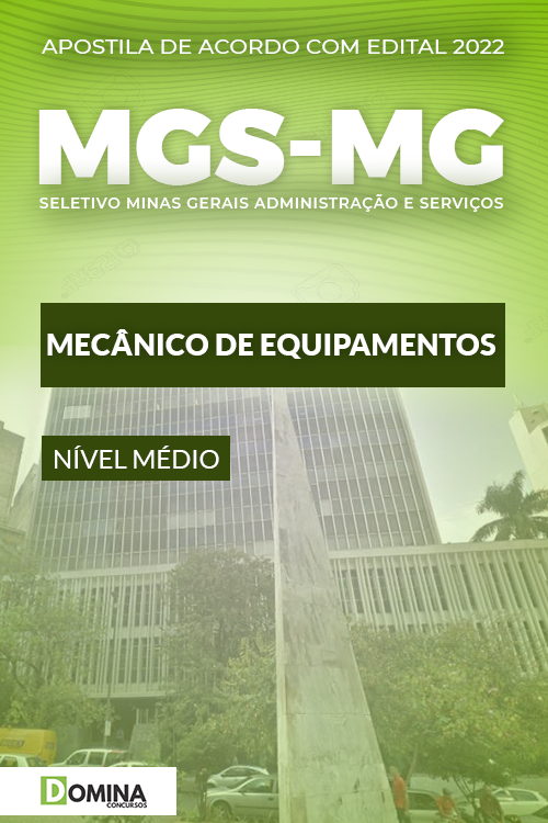 Apostila Concurso MSG MG 2022 Mecânico Equipamentos