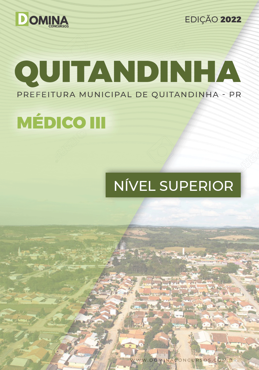 Apostila Concurso Pref Quitandinha PR 2022 Médico III