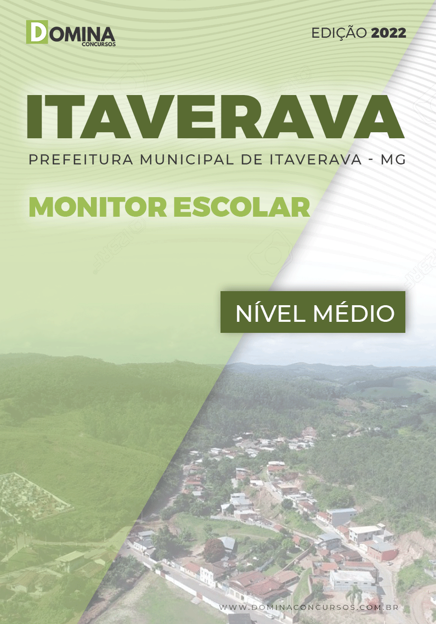 Apostila Concurso Pref Itaverava MG 2022 Monitor Escolar