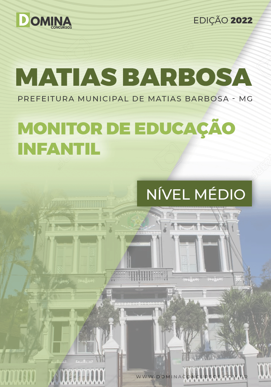 Apostila Pref Matias Barbosa MG 2022 Monitor Educação Infantil