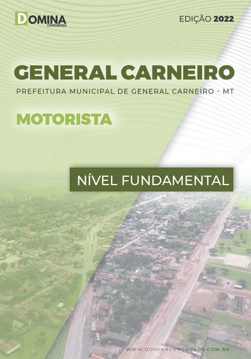 Apostila Digital Pref General Carneiro MT 2022 Motorista