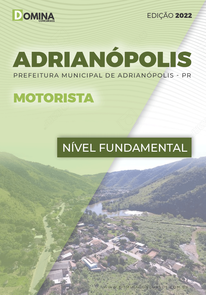 Apostila Digital Pref Adrianópolis PR 2022 Motorista