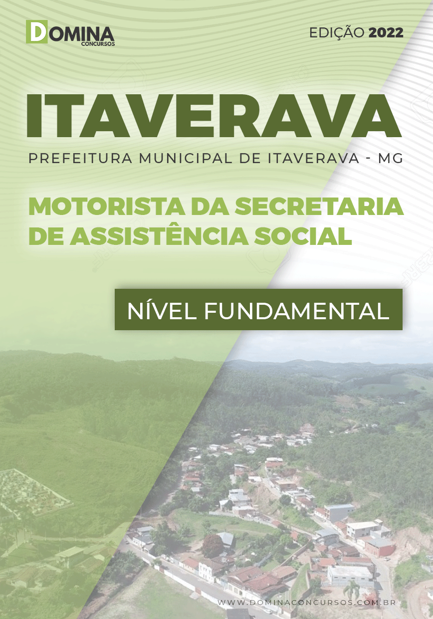 Apostila Pref Itaverava MG 2022 Motorista Secretária Assistencial Social