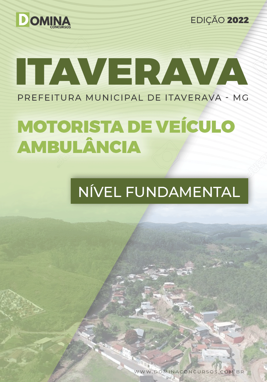 Apostila Pref Itaverava MG 2022 Motorista Veículo Ambulância