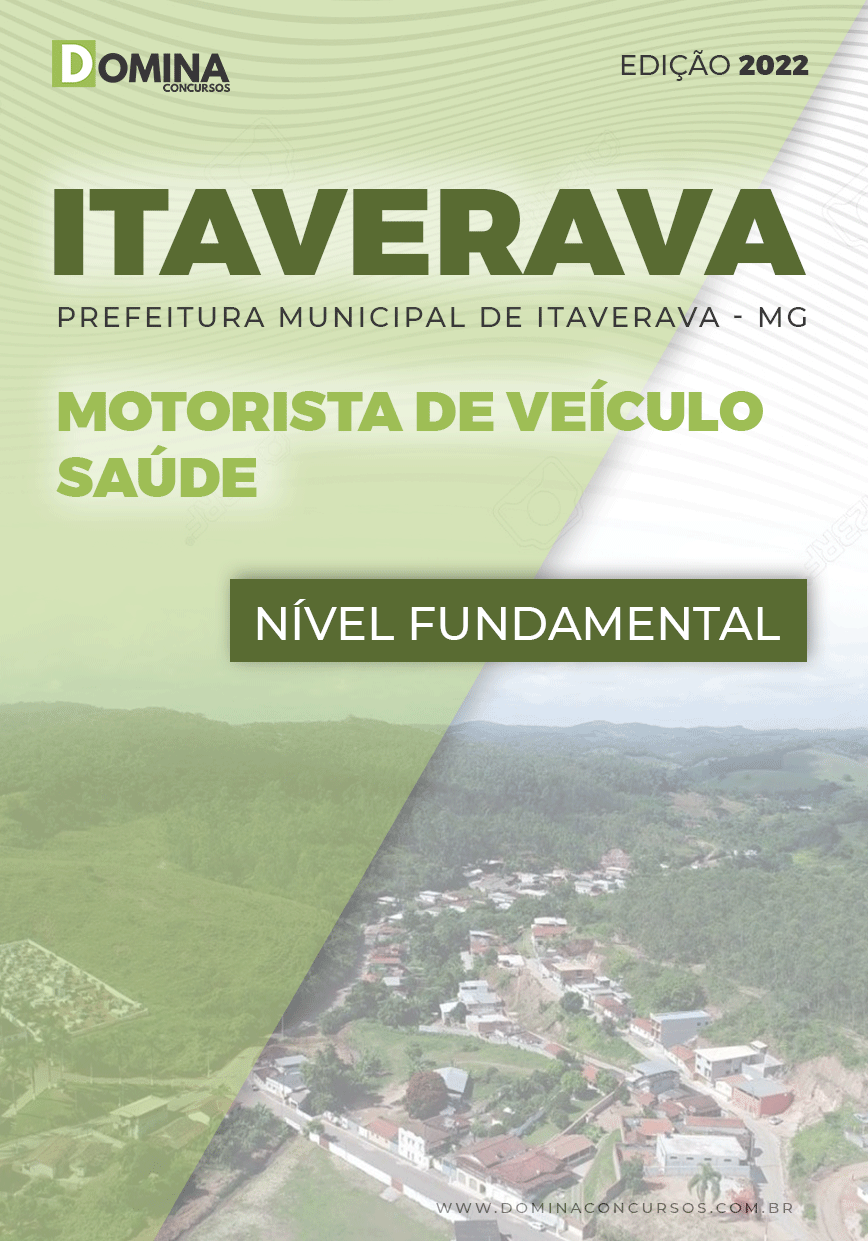 Apostila Pref Itaverava MG 2022 Motorista Veículo Saúde