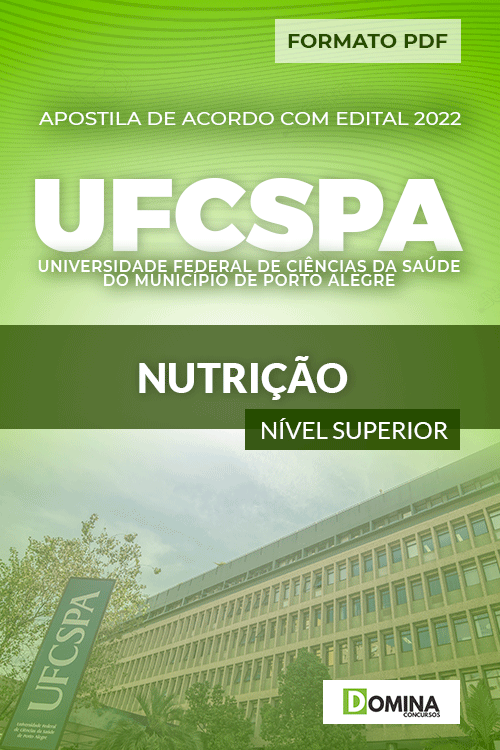 Apostila Concurso Residência UFCSPA 2022 Nutrição