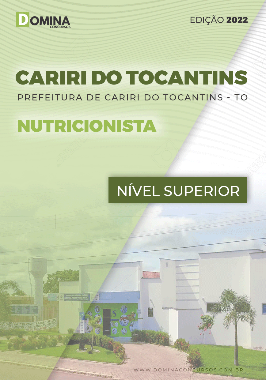 Apostila Pref Cariri Tocantins TO 2022 Nutricionista