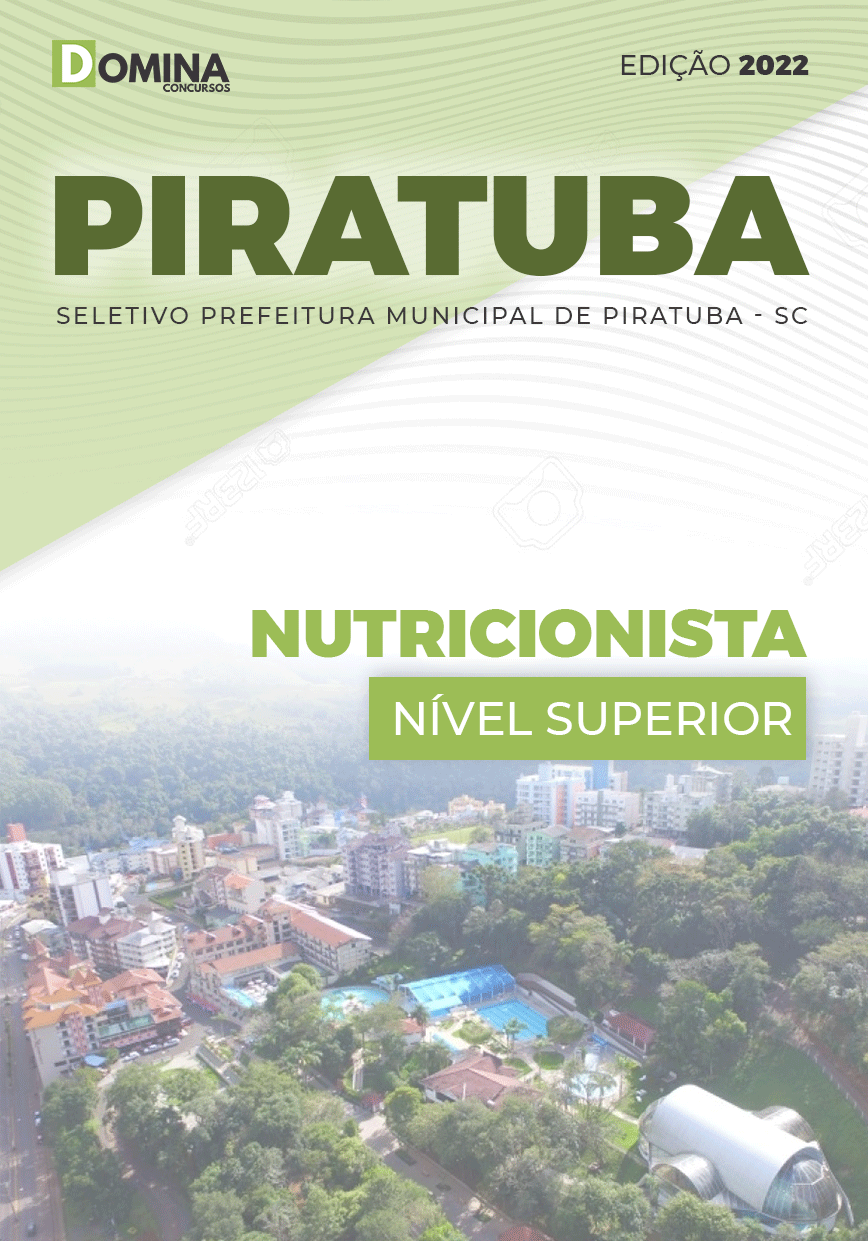 Apostila Digital Pref Piratuba SC 2022 Nutricionista