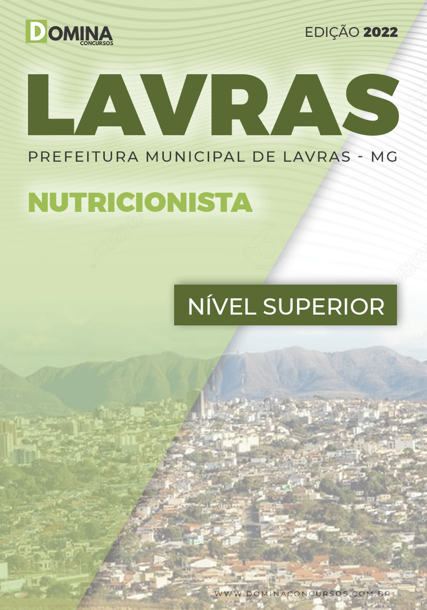 Apostila Concurso Pref Lavras MG 2022 Nutricionista
