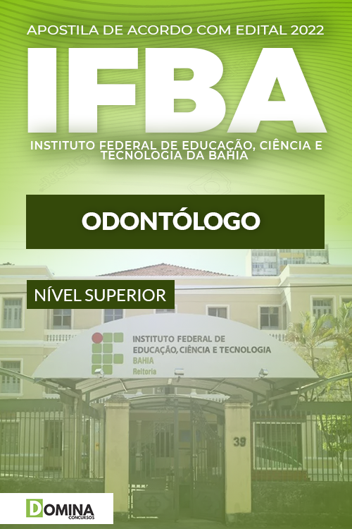 Apostila Digital Concurso Público IFBA 2022 Odontólogo