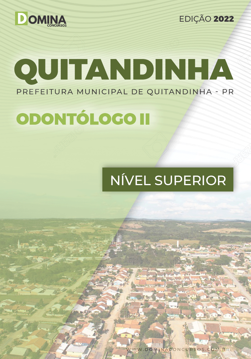 Apostila Concurso Pref Quitandinha PR 2022 Odontólogo II