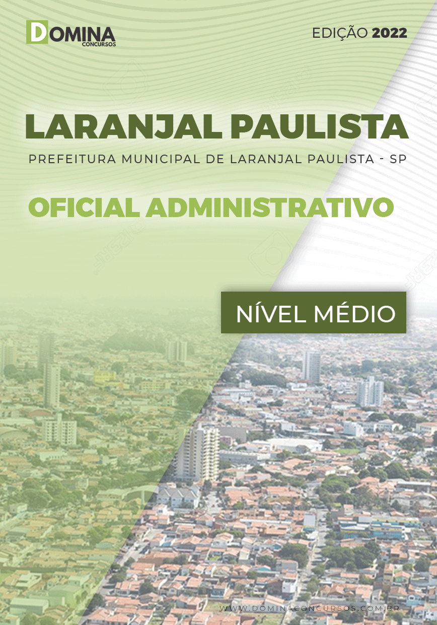 Apostila Pref Laranjal Paulista SP 2022 Oficial Administrativo