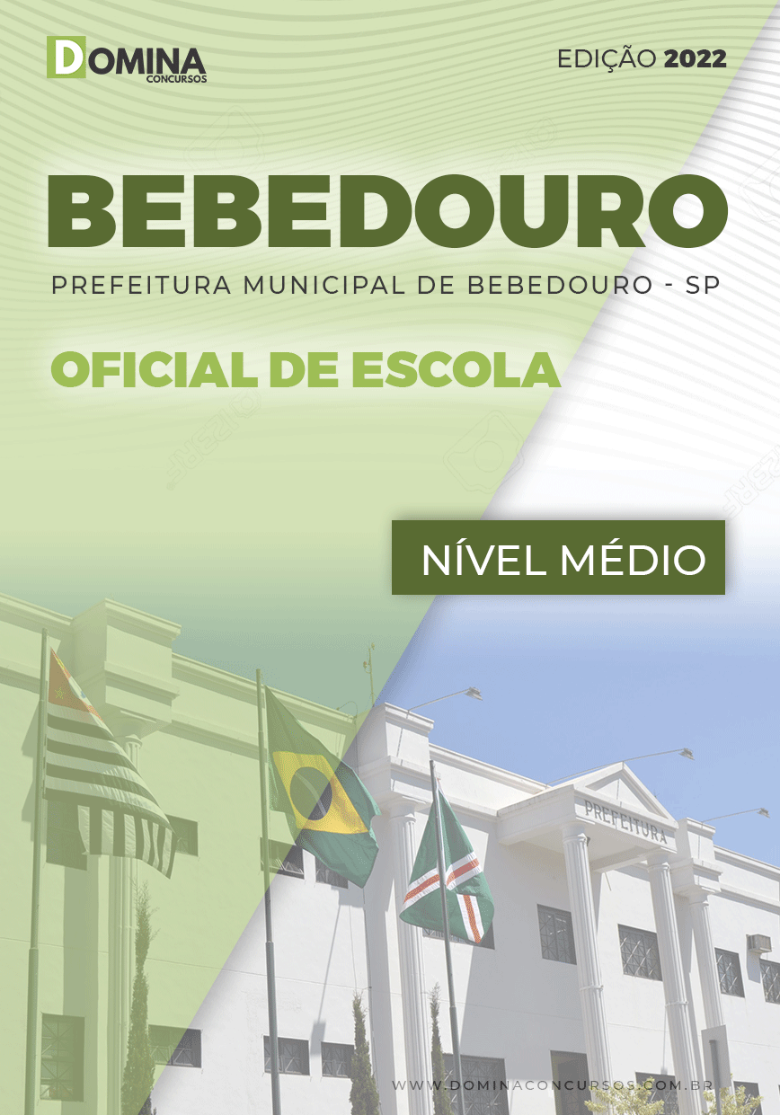 Apostila Digital Pref Bebedouro SP 2022 Oficial de Escola