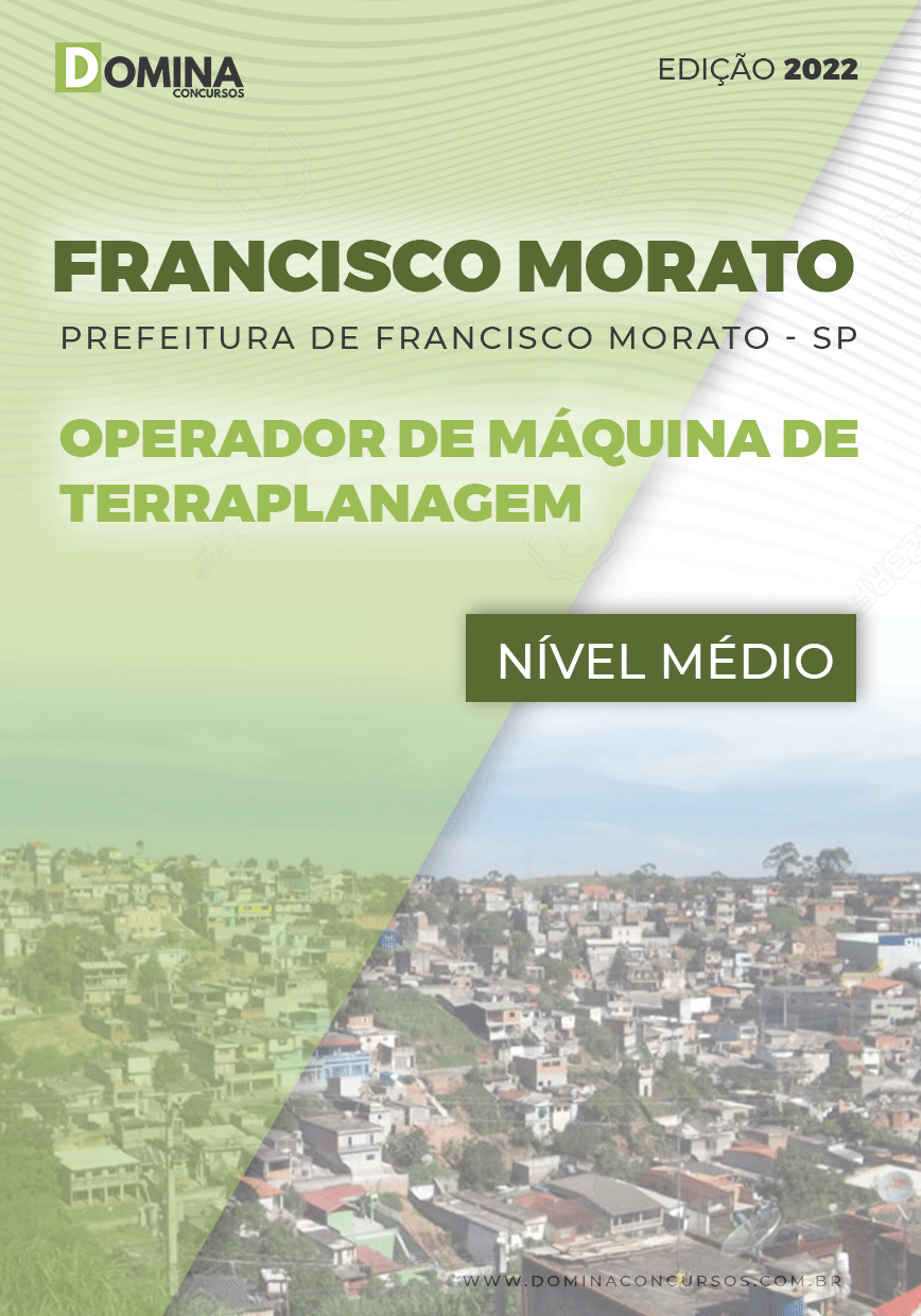 Apostila Pref Francisco Morato SP 2022 Operador Máq Terraplanagem
