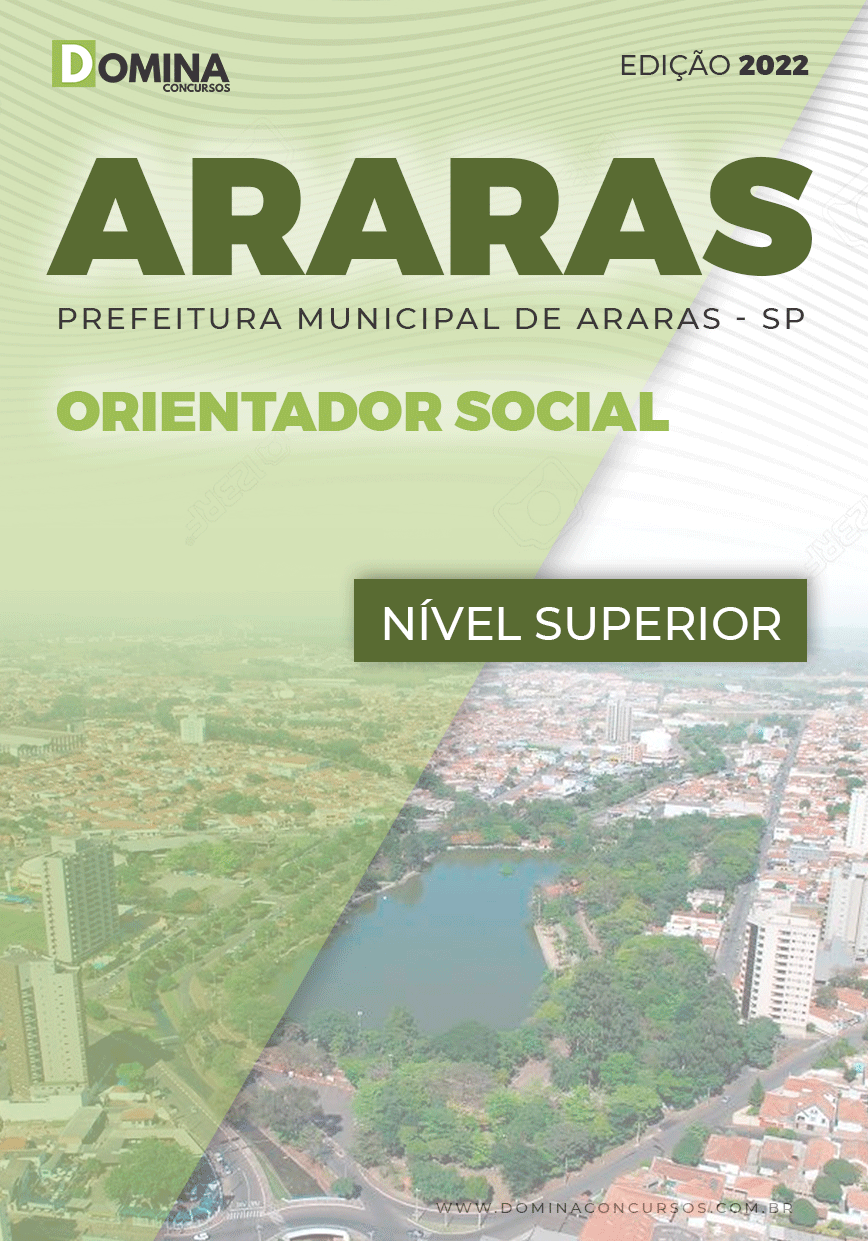 Apostila Digital Concurso Pref Araras SP 2022 Orientador Social