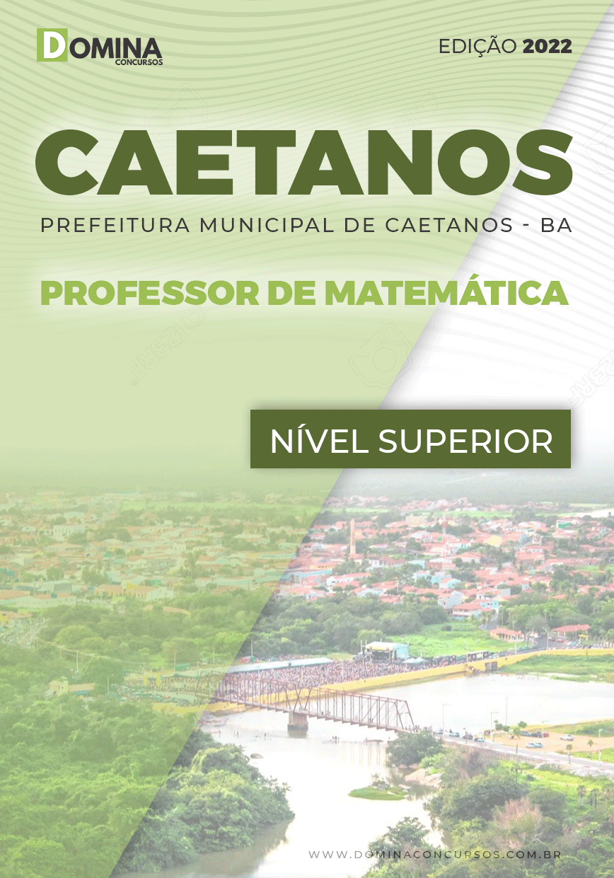 Apostila Pref Caetanos BA 2022 Professor de Matemática