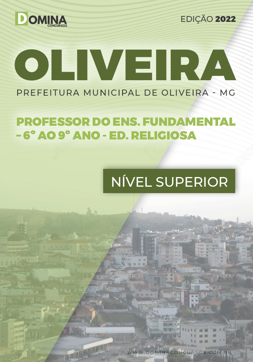 Apostila Pref Oliveira MG 2022 Prof Ensino Fund Educação Religiosa