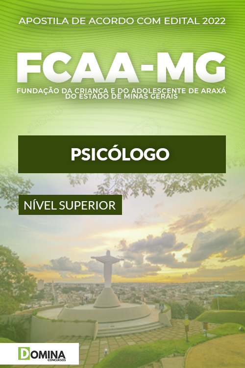 Apostila Digital Concurso FCAA MG 2022 Psicólogo