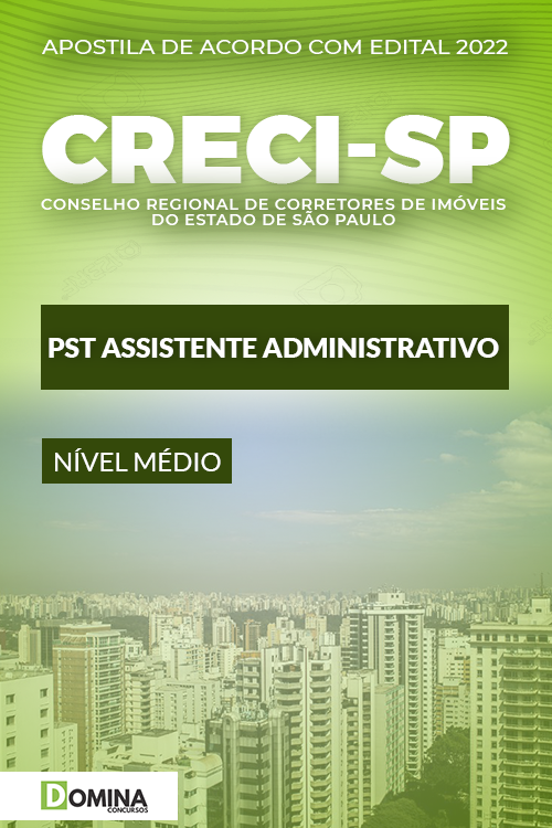 Apostila CRECI SP 2022 PAS Assistente Administrativo