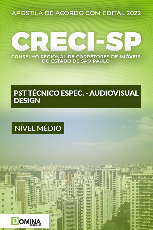 Apostila CRECI SP 2022 PAS Técnico Especializado Audiovisual Design