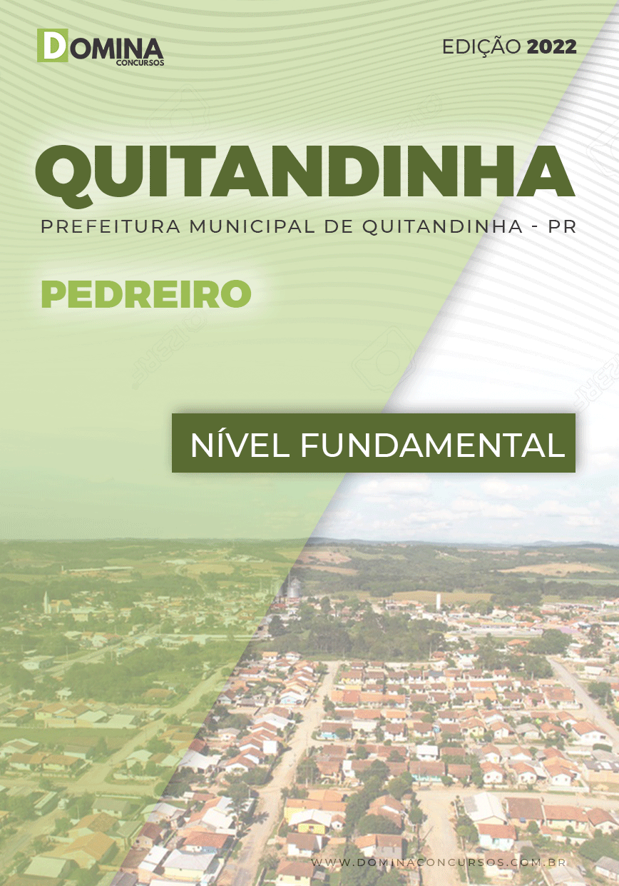 Apostila Concurso Pref Quitandinha PR 2022 Pedreiro