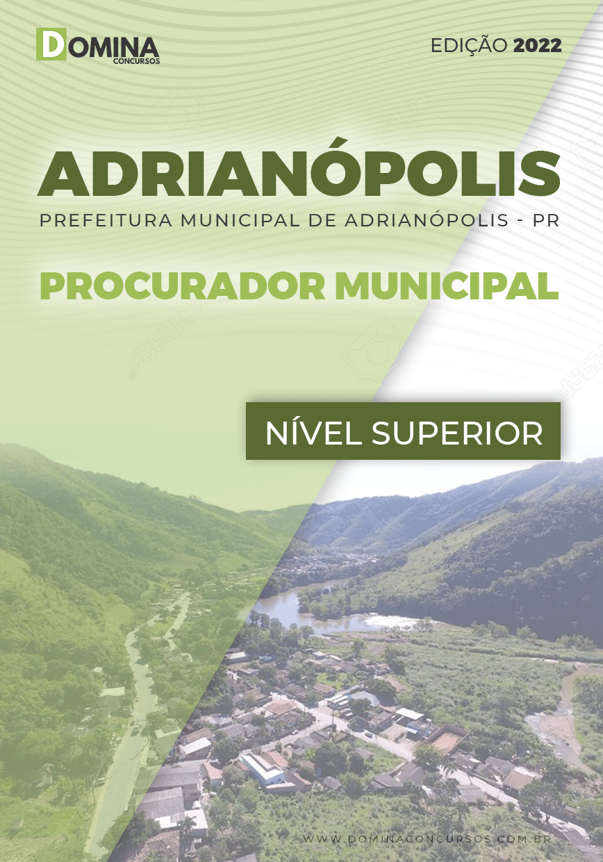 Apostila Pref Adrianópolis PR 2022 Procurador Municipal