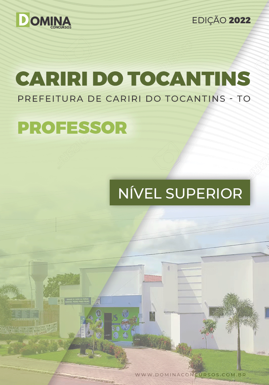 Apostila Digital Pref Cariri Tocantins TO 2022 Professor