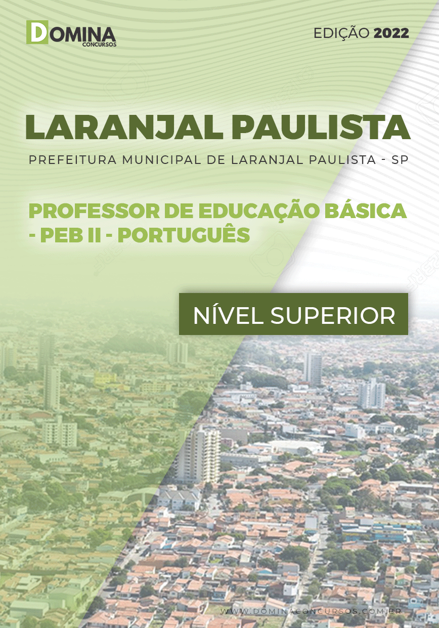 Apostila Pref Laranjal Paulista SP 2022 Professor II Português