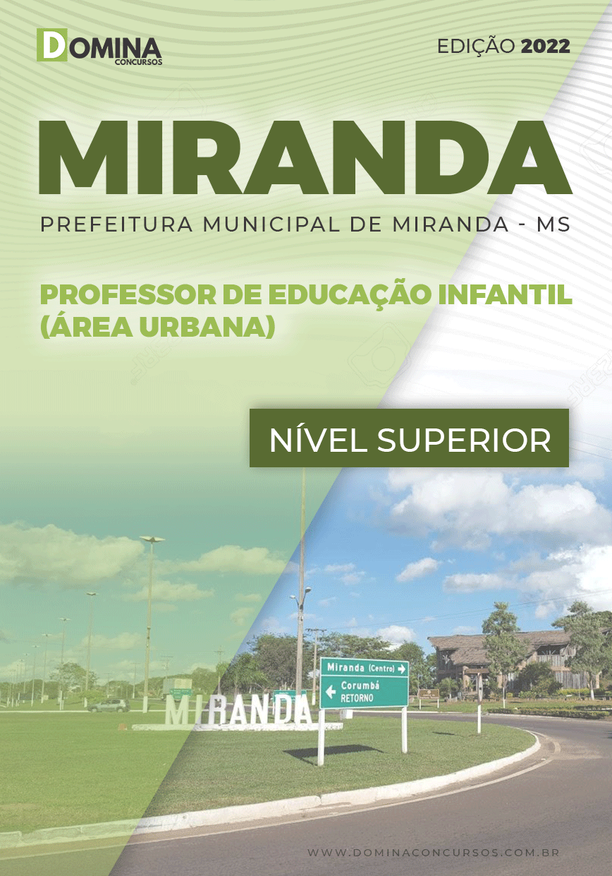 Apostila Pref Miranda MS 2022 Prof Educação Infantil Área Urbana