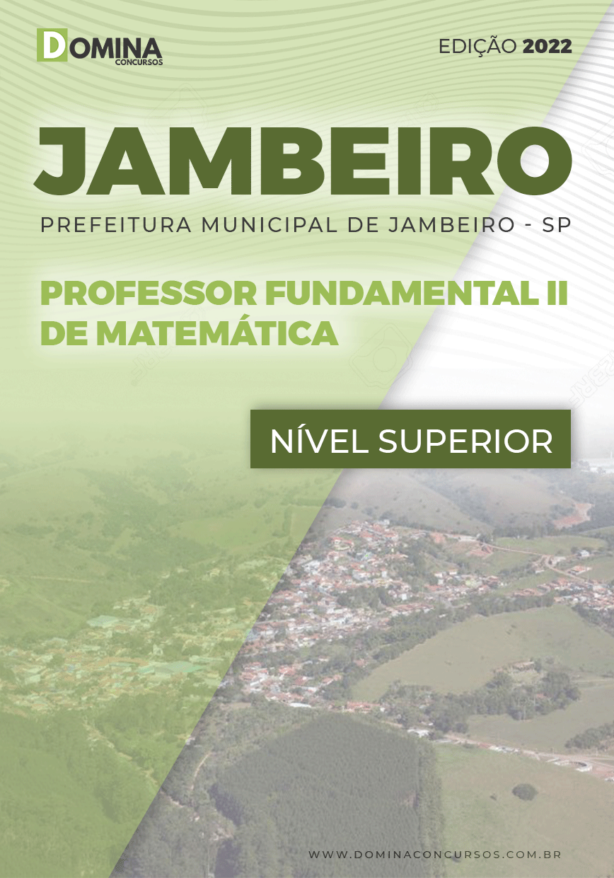 Apostila Digital Pref Jambeiro SP 2022 Professor II Matemática