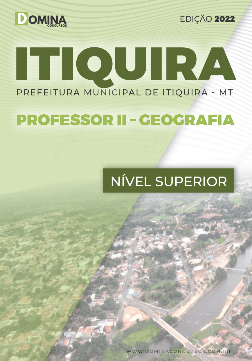 Apostila Pref Itiquira MT 2022 Professor II Geografia