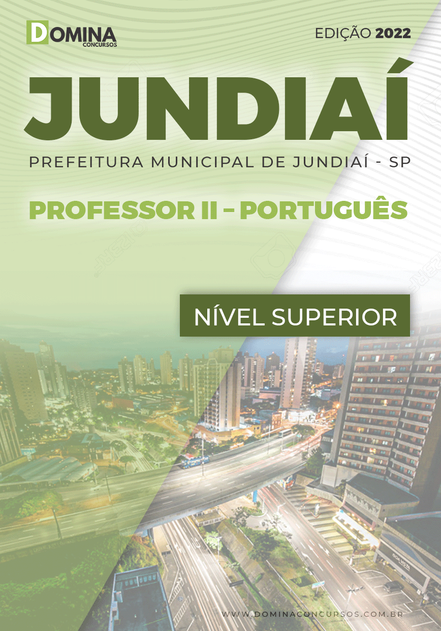 Apostila Concurso Pref Jundiaí SP 2022 Professor II Português