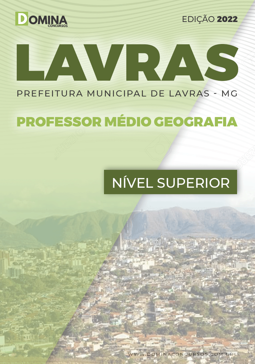 Apostila Pref Lavras MG 2022 Professor Médio Geografia