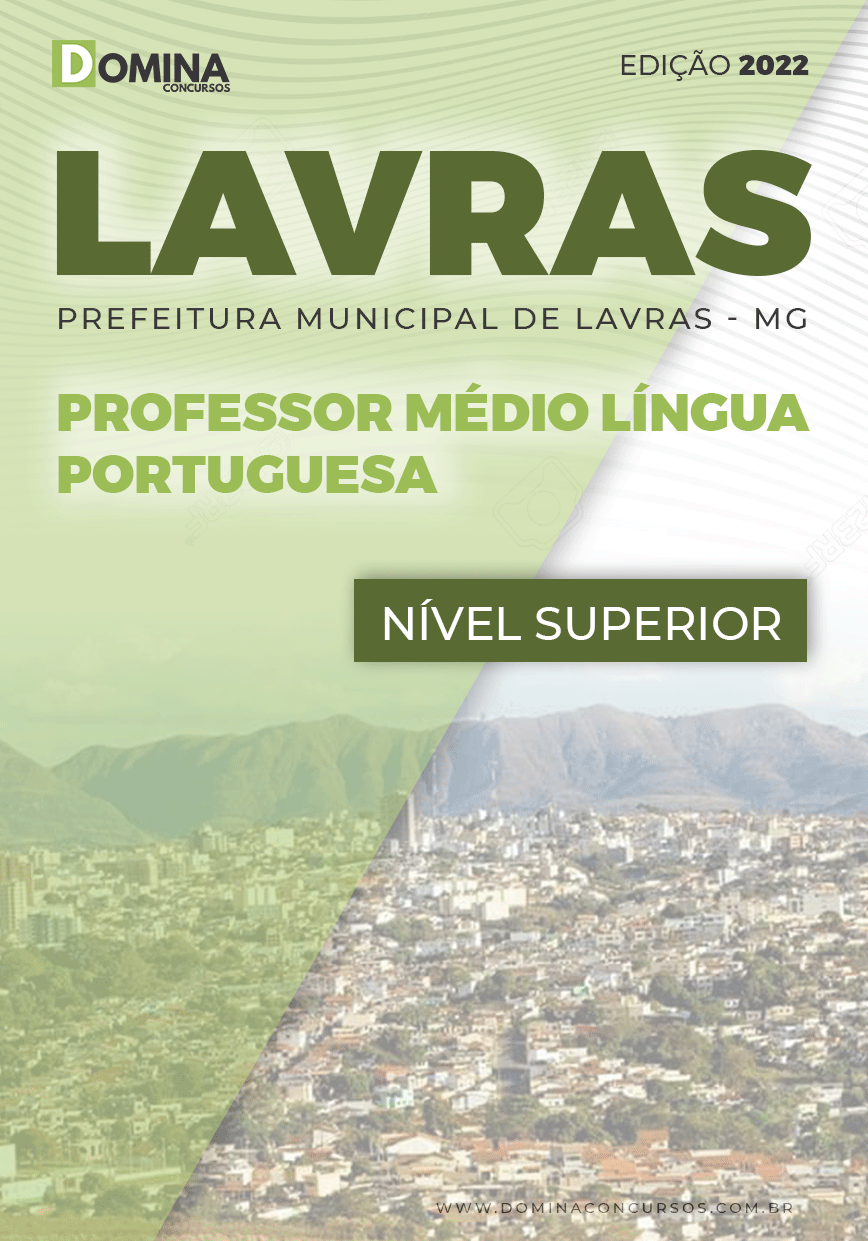 Apostila Pref Lavras MG 2022 Professor Médio Língua Portuguesa