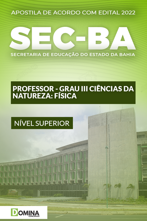 Apostila SEC BA 2022 Coord Pedagógico Ciências Natureza Física