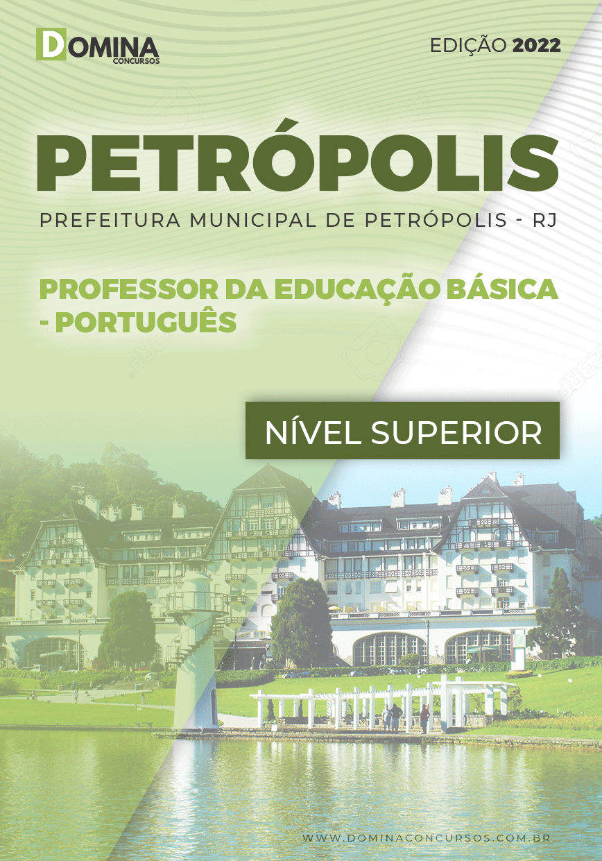 Apostila Pref Petrópolis RJ 2022 Prof Educ Básica Português